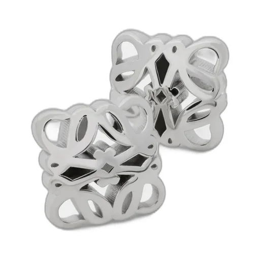 Anagram Bombé Earrings In Sterling Silver