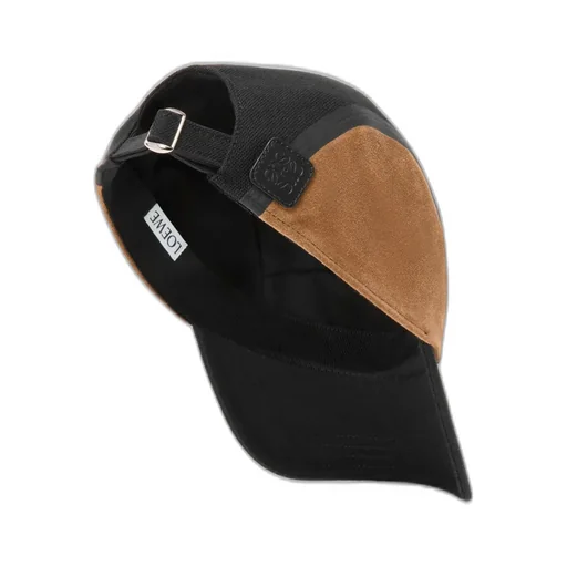 Camp Cap In Canvas And Suede