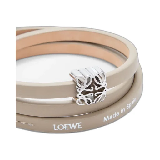 Anagram Bombé Twist Bracelet In Calfskin