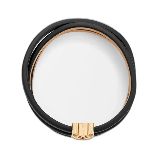 Anagram Bombé Twist Bracelet In Calfskin