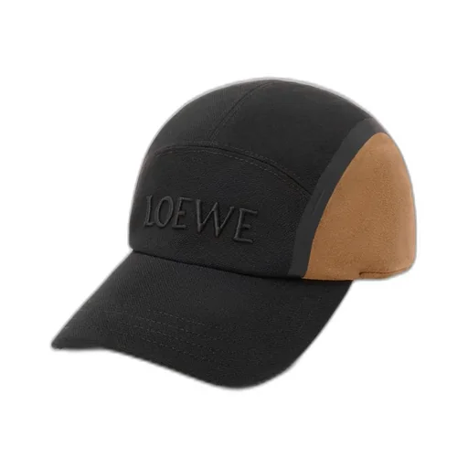 Camp Cap In Canvas And Suede