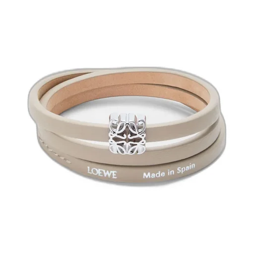 Anagram Bombé Twist Bracelet In Calfskin