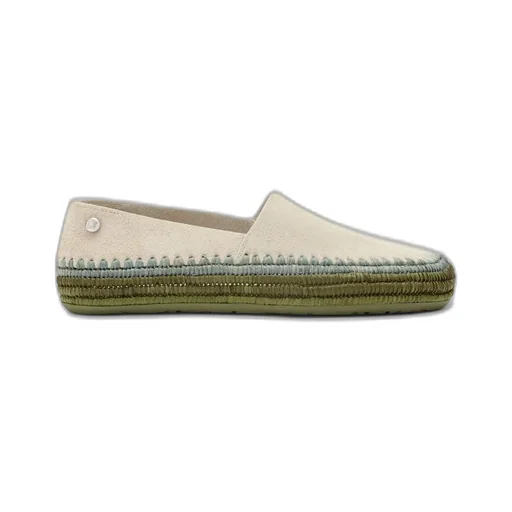 Rio Slipper In Suede And Raffia
