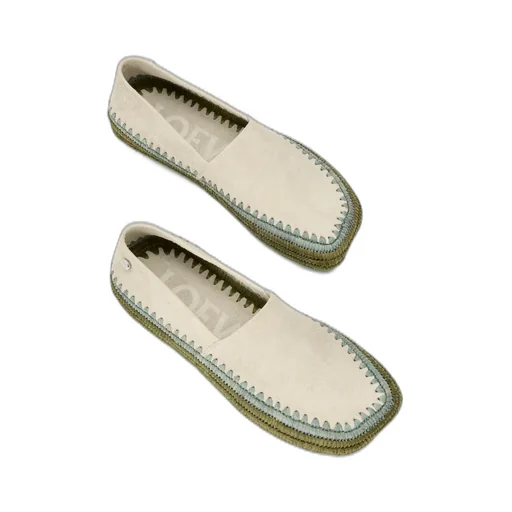 Rio Slipper In Suede And Raffia