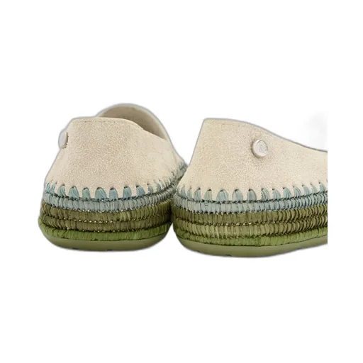 Rio Slipper In Suede And Raffia