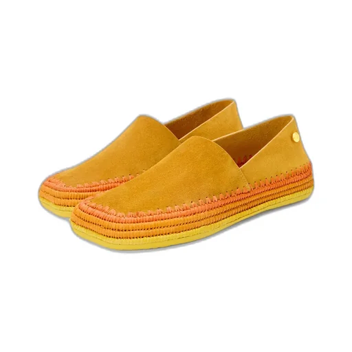 Rio Slipper In Suede And Raffia