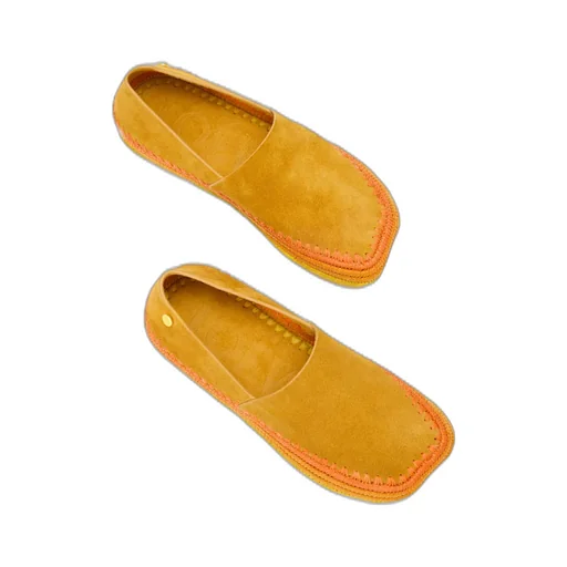Rio Slipper In Suede And Raffia