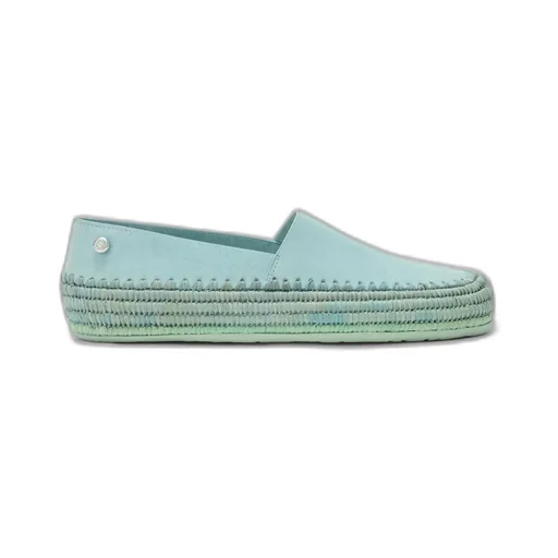 Rio Slipper In Suede And Raffia