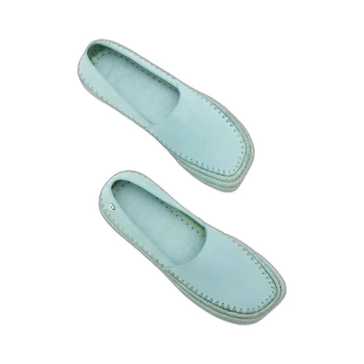 Rio Slipper In Suede And Raffia
