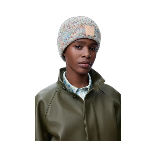 Beanie In Wool And Cashmere Blend