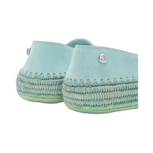 Rio Slipper In Suede And Raffia