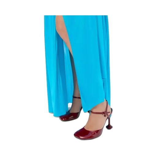Toy Ankle Strap Pump In Soft Patent Lambskin