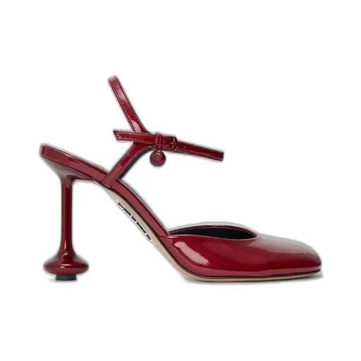 Toy Ankle Strap Pump In Soft Patent Lambskin
