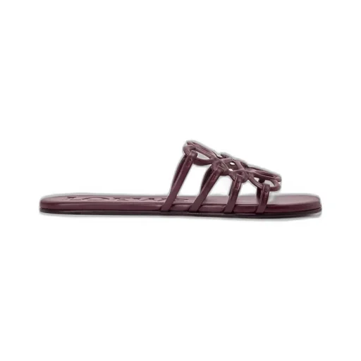 Petal Anagram Slide In Soft Calfskin