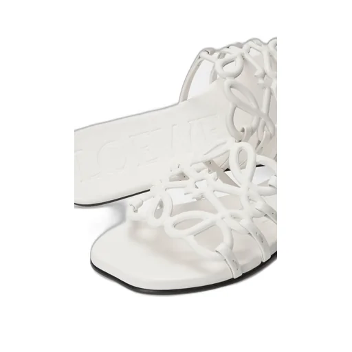 Petal Anagram Slide In Soft Calfskin