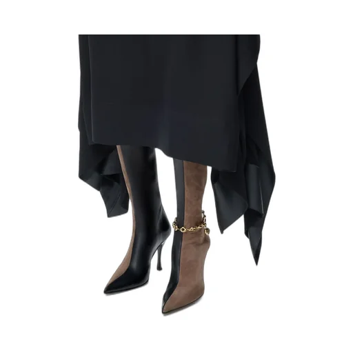 New Comic Boot In Stretch Lambskin And Suede