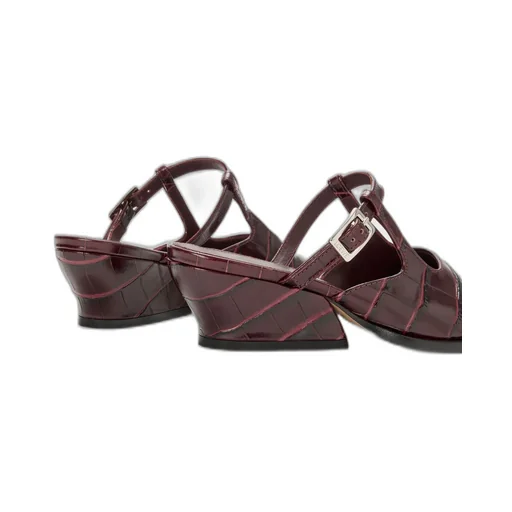 Onda Mule In Embossed Calfskin