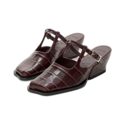 Onda Mule In Embossed Calfskin