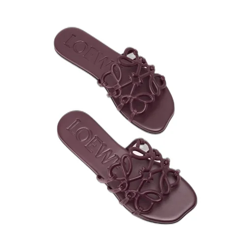 Petal Anagram Slide In Soft Calfskin