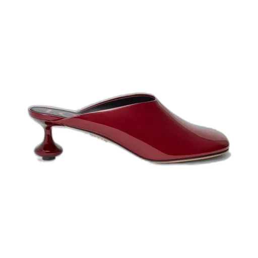 Toy Mule In Soft Patent Lambskin