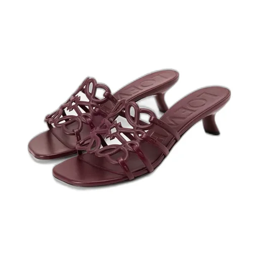 Petal Anagram Slide In Soft Calfskin