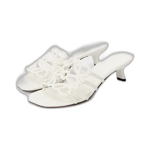 Petal Anagram Slide In Soft Calfskin