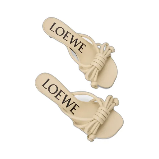 Flamenco Knot Sandal In Lambskin