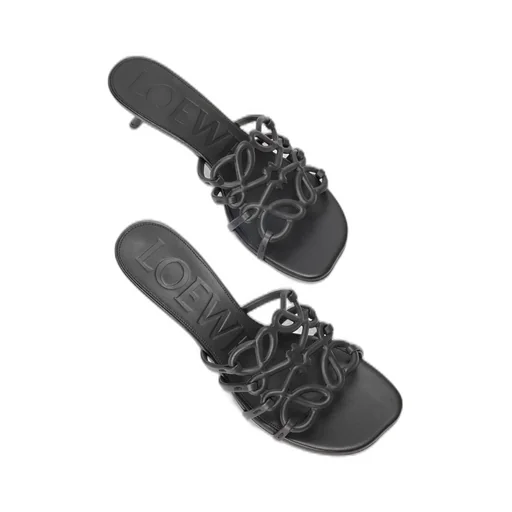 Petal Anagram Slide In Soft Calfskin