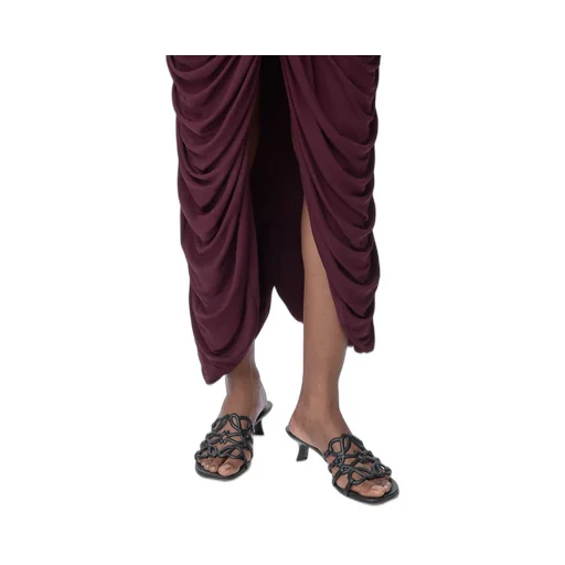 Petal Anagram Slide In Soft Calfskin