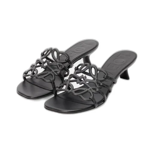 Petal Anagram Slide In Soft Calfskin
