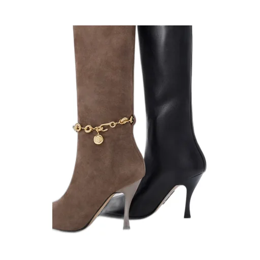 New Comic Boot In Stretch Lambskin And Suede