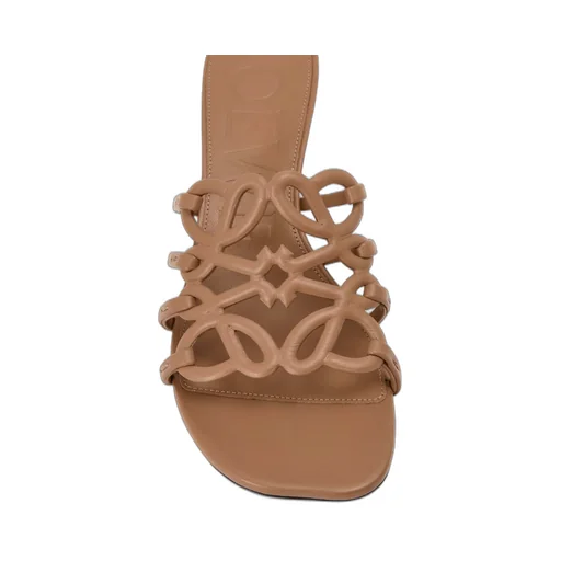Petal Anagram Slide In Soft Calfskin