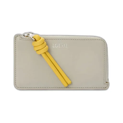 Knot Coin Cardholder In Shiny Nappa Calfskin