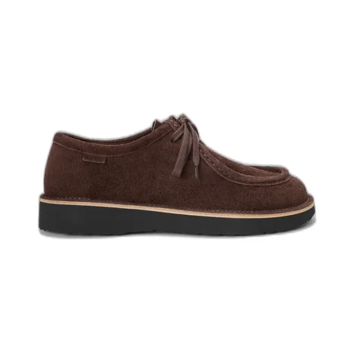 Faro Lace-Up In Suede Calfskin