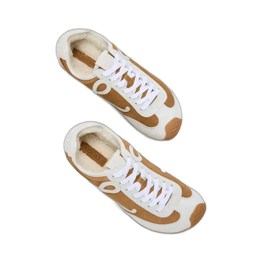 Ballet Runner 2.0 In Suede And Shearling