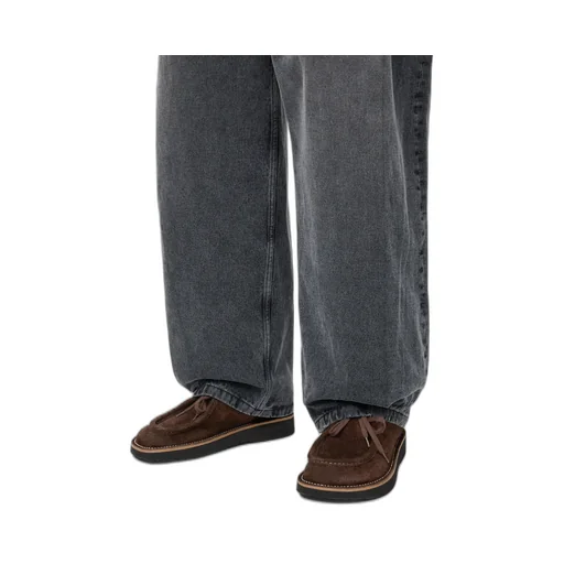 Faro Lace-Up In Suede Calfskin