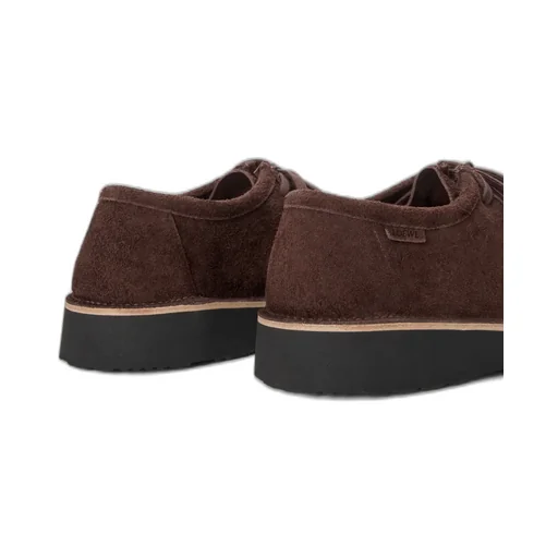 Faro Lace-Up In Suede Calfskin