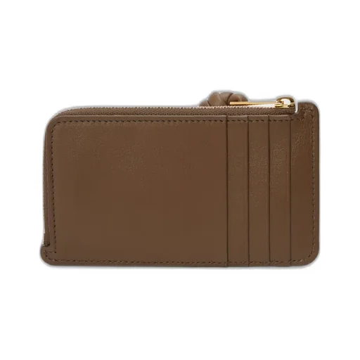 Knot Coin Cardholder In Shiny Nappa Calfskin