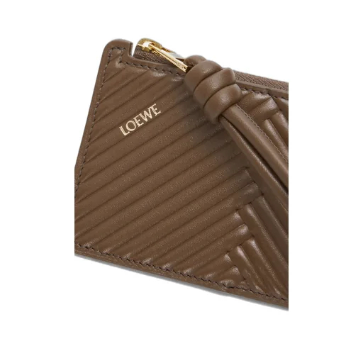 Knot Coin Cardholder In Shiny Nappa Calfskin