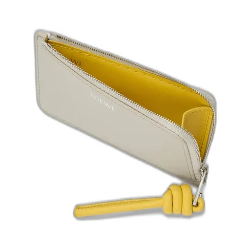 Knot Coin Cardholder In Shiny Nappa Calfskin