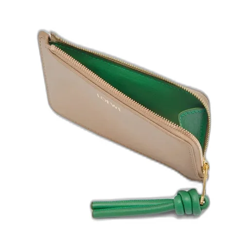 Knot Coin Cardholder In Shiny Nappa Calfskin
