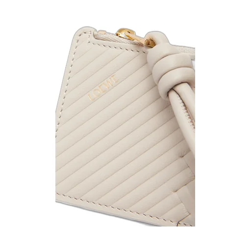 Knot Coin Cardholder In Shiny Nappa Calfskin