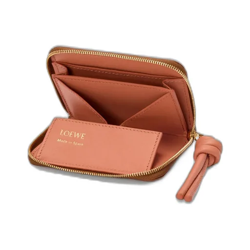 Zipped Coin Purse In Shiny Nappa Calfskin