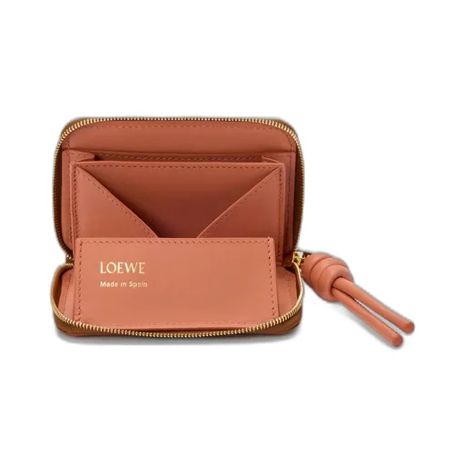 Zipped Coin Purse In Shiny Nappa Calfskin