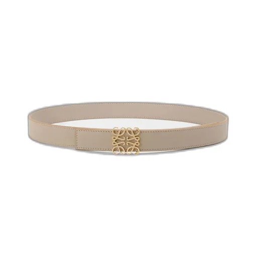 Reversible Anagram Belt In Supple Grained Calfskin