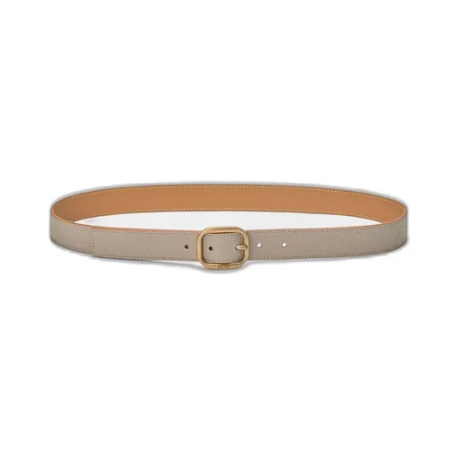 Rounded Soft Belt In Supple Grained Calfskin