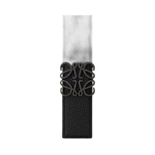 Reversible Anagram Belt In Supple Grained Calfskin