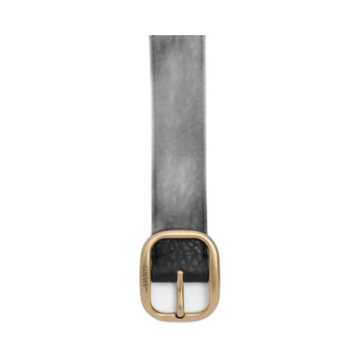 Rounded Soft Belt In Supple Grained Calfskin