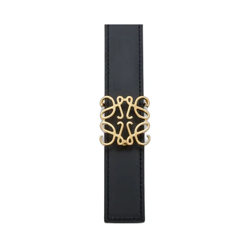 Reversible Anagram Belt In Supple Grained Calfskin