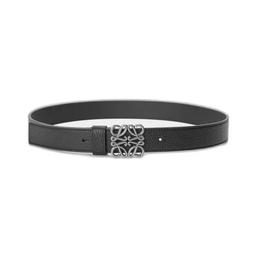 Chunky Anagram Belt In Supple Grained Calfskin